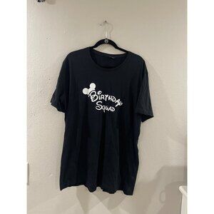 Daddy   Birthday Squad T-Shirt black and white short sleeve size 2xl